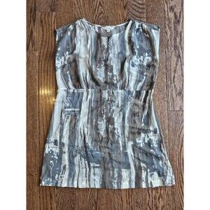 CABI #651 Watercolor Painted Tunic Sheer Blouse Size Medium NEW NWT